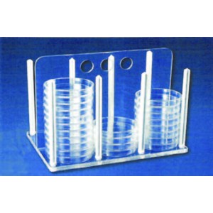 Petri dish rack